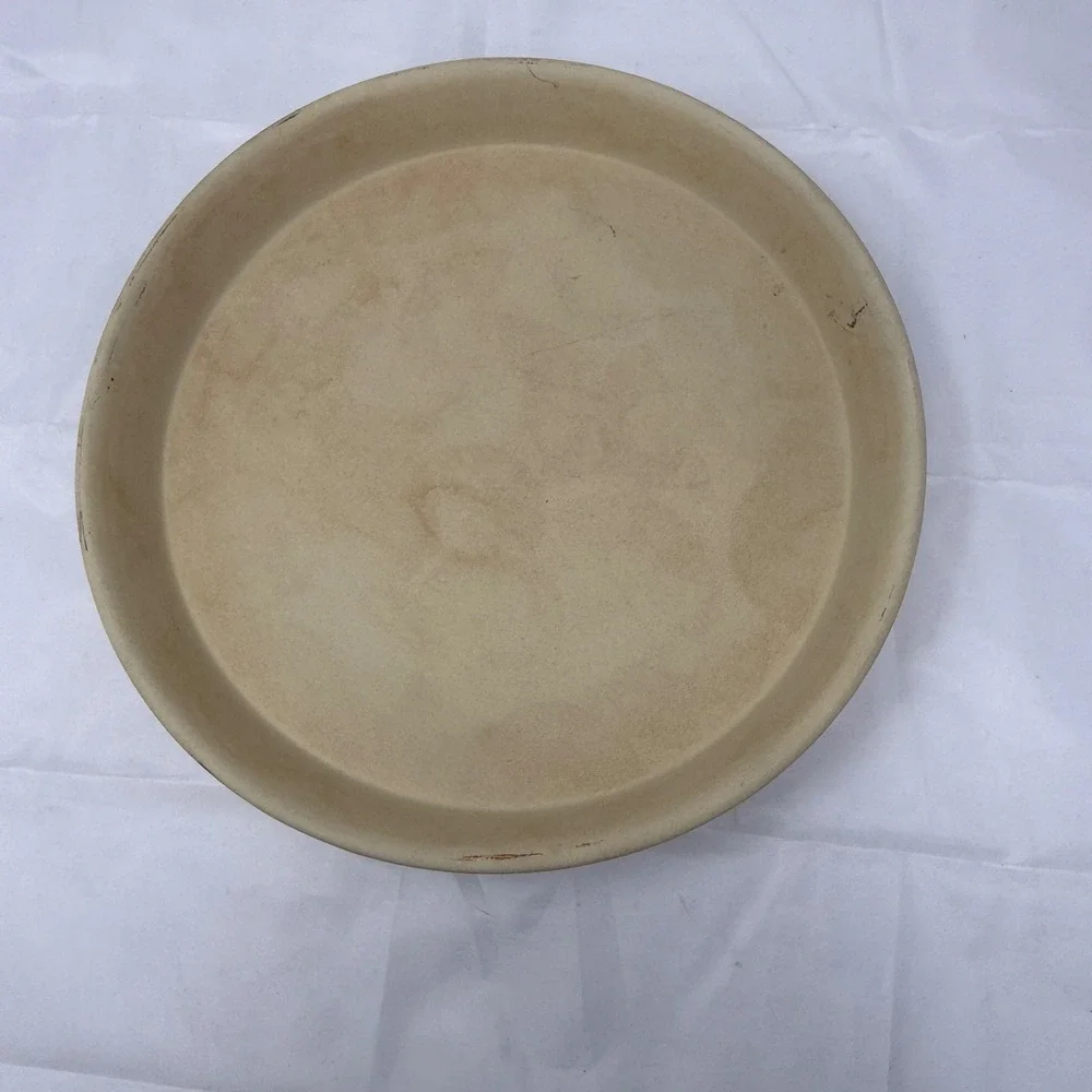 Pampered Chef Deep Dish Baker 124 Natural Stoneware 11 Inch Made in USA
